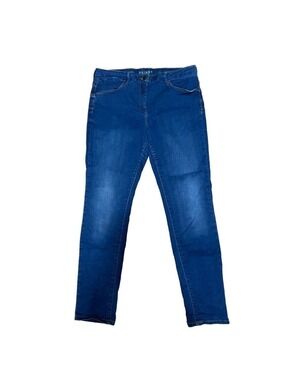 M&S Women's Skinny Denim Jeans Medium Wash Blue Size UK 16 / US 14